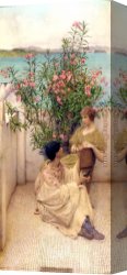 A Classical Courtship Canvas Paintings - Courtship by Sir Lawrence Alma-Tadema