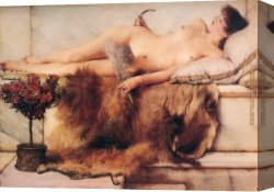 Sir Lawrence Alma-tadema Canvas Paintings - In the Tepidarium by Sir Lawrence Alma-Tadema