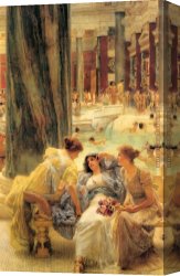 The Harem Bath Canvas Paintings - The Baths of Caracalla by Sir Lawrence Alma-Tadema