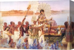 Moses Canvas Paintings - The Finding of Moses by Sir Lawrence Alma-Tadema