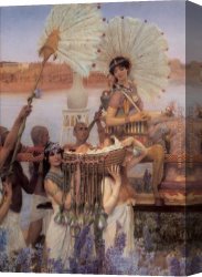 Moses Canvas Paintings - The Finding of Moses detail by Sir Lawrence Alma-Tadema