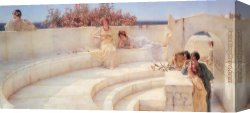 Sir Lawrence Alma-tadema Canvas Paintings - Under the Roof of Blue Ionian Weather by Sir Lawrence Alma-Tadema