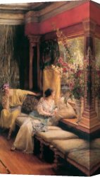 A Classical Courtship Canvas Paintings - Vain Courtship by Sir Lawrence Alma-Tadema