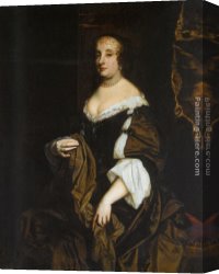 Lely Canvas Paintings - Portrait of a Lady by Sir Peter Lely