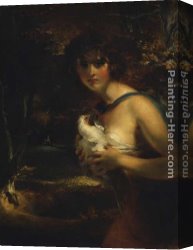 A Gypsy Canvas Paintings - A Gypsy Girl by Sir Thomas Lawrence