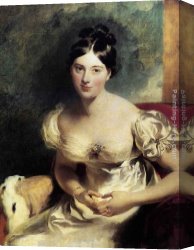 Countess Canvas Paintings - Margaret, Countess of Blessington by Sir Thomas Lawrence