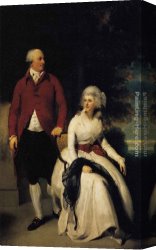 Julius Canvas Paintings - Mr and Mrs John Julius Angerstein by Sir Thomas Lawrence