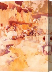 Violets Canvas Paintings - Violet Shades by Sir William Russell Flint