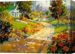 Day) Canvas Paintings - A Crisp Autumn Day by Songer Steve