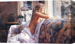 A Moment of Comfort Canvas Paintings - Country Comfort by Steve Hanks