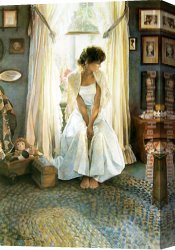 Home Canvas Paintings - Country Home by Steve Hanks