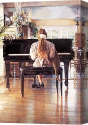 A Duet Canvas Paintings - Duet by Steve Hanks