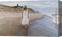 Distant Thoughts Canvas Paintings - Gathering Thoughts by Steve Hanks