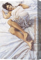 Salisbury Close Canvas Paintings - When her Blue Eyes Close by Steve Hanks