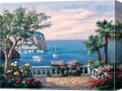 Lorenzo Costa Canvas Paintings - Costa del Sol by Sung Kim