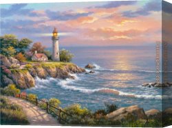 Match Point Canvas Paintings - Point by Sung Kim