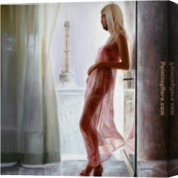 Talantbek Canvas Paintings - a paris by Talantbek Chekirov