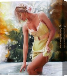 Talantbek Canvas Paintings - anna by Talantbek Chekirov
