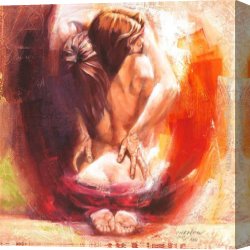 Talantbek Canvas Paintings - Deep Emotion by Talantbek Chekirov