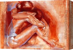 Talantbek Canvas Paintings - Missing You by Talantbek Chekirov