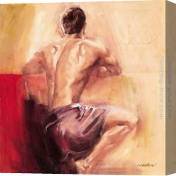 Talantbek Canvas Paintings - View to the Landscape by Talantbek Chekirov