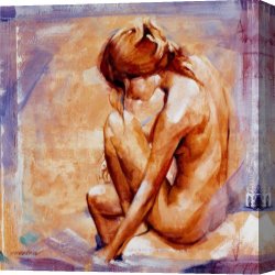 Distant Thoughts Canvas Paintings - Wandering Thoughts by Talantbek Chekirov