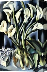 Lempicka Canvas Paintings - Calla Lilies by Tamara de Lempicka
