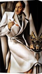 Lempicka Canvas Paintings - Dr Boucard by Tamara de Lempicka