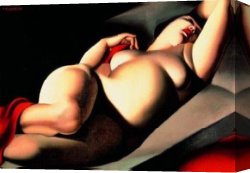 Lempicka Canvas Paintings - La bella Rafaela by Tamara de Lempicka