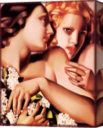 Lempicka Canvas Paintings - Printemps by Tamara de Lempicka