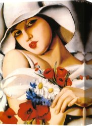 A Summer Idyll Canvas Paintings - Summer by Tamara de Lempicka