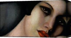 Dreams Canvas Paintings - The dream cropped by Tamara de Lempicka