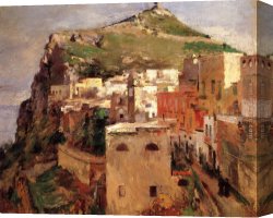 Robinson Canvas Paintings - Capri by Theodore Robinson