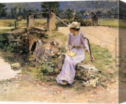 Robinson Canvas Paintings - La Debacle by Theodore Robinson