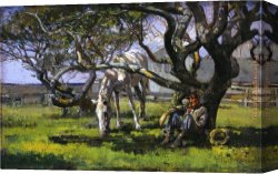 Robinson Canvas Paintings - Nantucket by Theodore Robinson