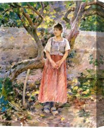 Harvest Canvas Paintings - Potato Harvest by Theodore Robinson