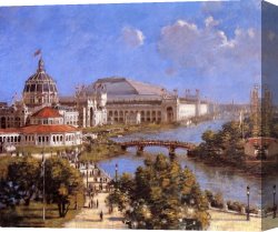 Robinson Canvas Paintings - World's Columbian Exposition by Theodore Robinson
