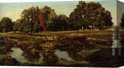 Mare Canvas Paintings - La Mare Pres du Dormoir by Theodore Rousseau
