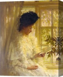 Letter Canvas Paintings - The Letter by Thomas Benjamin Kennington