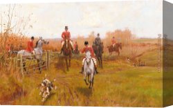 Blinks Canvas Paintings - Over The Fence by Thomas Blinks