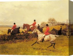 Blinks Canvas Paintings - Over The Hedge by Thomas Blinks