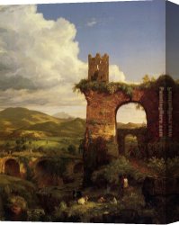 Thomas Cole Canvas Paintings - Arch of Nero by Thomas Cole