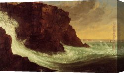 Island, Canvas Paintings - Frenchman's Bay Mt Desert Island by Thomas Cole
