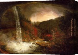 Fall Canvas Paintings - Kaaterskill Falls by Thomas Cole