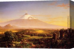 Thomas Cole Canvas Paintings - Mount Etna by Thomas Cole