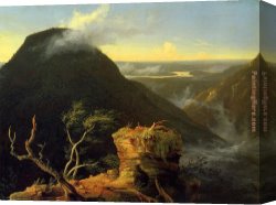 Sunny Canvas Paintings - Sunny Morning on the Hudson River by Thomas Cole