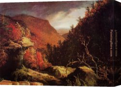 Lighthouse Canvas Paintings - The Clove Catskills I by Thomas Cole