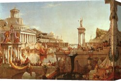 Thomas Cole Canvas Paintings - The Course of the Empire The Consummation by Thomas Cole