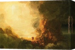 Cross in The Wilderness Canvas Paintings - The Pilgrim of the Cross at the End of His Journey by Thomas Cole
