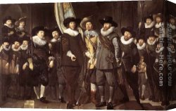 Pleasant Company Canvas Paintings - The Militia Company of Captain Allaert Cloeck by Thomas de Keyser